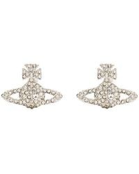 Vivienne Westwood - Embellished Logo Engraved Earrings - Lyst