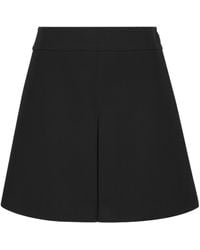 Celine - Trapeze Mini Skirt - Lyst
