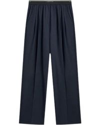 Semicouture - Straight-Leg Casual Trousers - Lyst