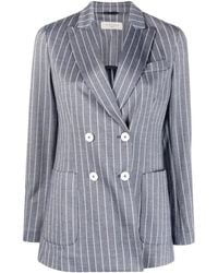 Circolo 1901 - Striped Blazer Jacket - Lyst
