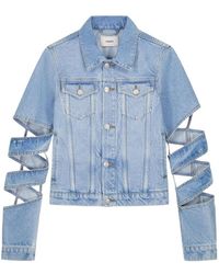 Coperni - Spiral Denim Jacket - Lyst