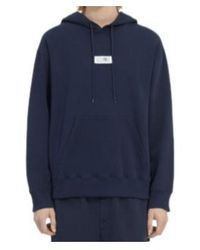 MM6 by Maison Margiela - Unbrushed Cotton Hoodie - Lyst