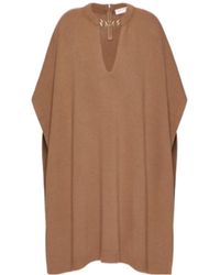 Valentino - V-Neck Chained Knitted Top - Lyst