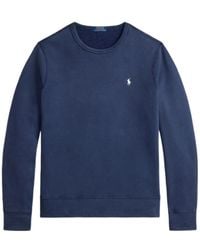 Polo Ralph Lauren - French Terry Embroidered Crewneck Sweatshirt - Lyst