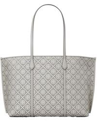 Tory Burch - Perry T Monogram Printrf Tote Bag - Lyst