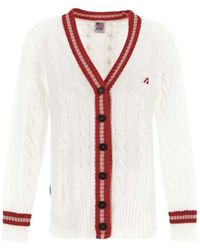 Autry - Cable-Knit V-Neck Cardigan - Lyst