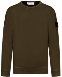 Stone Island - Compass Patch Crewneck Sweatshirt - Lyst
