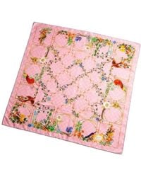 Gucci - Printed Gg Silk Twill Carré - Lyst