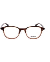Max Mara - Rectangle Frame Glasses - Lyst