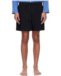 Tekla - Drawstring Pajama Shorts - Lyst