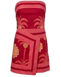 Johanna Ortiz - Raiz Printed Cotton Minidress - Lyst