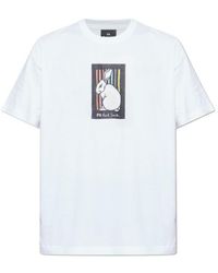 Paul Smith - Ps Paul Smith Rabbit-Print Crewneck T-Shirt - Lyst