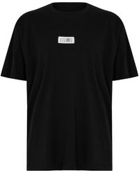 MM6 by Maison Margiela - Regular Fit Logo T-Shirt - Lyst