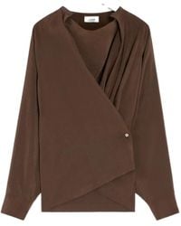 Lemaire - Twisted Pleat Blouse - Lyst