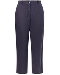 The Row - Karsten Cropped Cotton Straight-Leg Pants - Lyst
