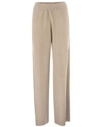Fabiana Filippi - Sequin-Embellished Knit Casual Trousers - Lyst
