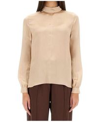 Tom Ford - Long Sleeved Satin Top - Lyst