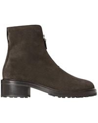 The Row - Hike Sporty Suede Zip Boots - Lyst