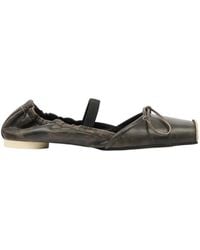 MM6 by Maison Margiela - Elastic Strap Ballet Flats - Lyst