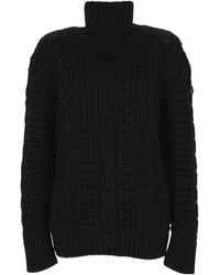 Moncler - X Edward Enninful Turtleneck Knitted Jumper - Lyst