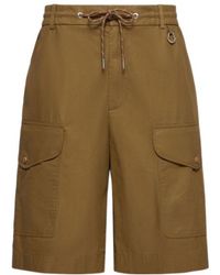 Moncler - Wide Leg Shorts - Lyst