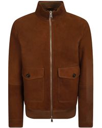Dondup - Stand-Collar Shearling Jacket - Lyst