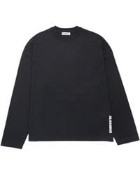 Jil Sander - Logo-Print Long-Sleeved T-Shirt - Lyst