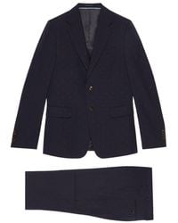 Gucci - Gg-Print Single-Breasted Wool Suit - Lyst