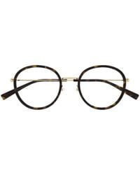 Gucci - Eyewear Round Frame Glasses - Lyst