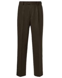 AURALEE - Camel Hair Flannel Straight Pants - Lyst