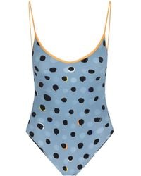 Fendi - Dotted Swimsuit - Lyst