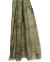 Weekend by Maxmara - Butterfly Logo Embroidered Scarf - Lyst