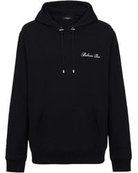 Balmain - Logo Detailed Drawstring Hoodie - Lyst