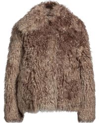 Burberry - Shearling Coat - Lyst