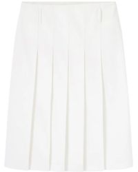 A.P.C. - Pleated Mini Skirt - Lyst