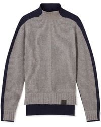 Stella McCartney - Contrast Panelled Turtleneck Jumper - Lyst