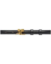 Courreges - Logo-Buckle Leather Belt - Lyst