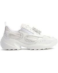 Roger Vivier - Viv On The Run Lace-Up Mesh Sneakers - Lyst