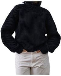Soeur - High-Neck Long-Sleeved Sweater - Lyst