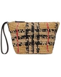 Burberry - Margate Checked Pouch - Lyst