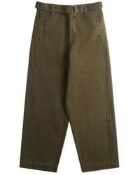 Entire studios - Gullypant Belted Straight Pants - Lyst