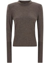 Pinko - Long Sleeve Ribbed-Cuff Jumper - Lyst