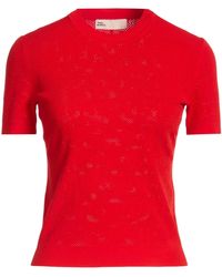 Tory Burch - Minimalist Short-Sleeve Knit Top - Lyst