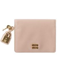 Miu Miu - Small Leather Wallet - Lyst