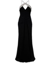Rebecca Vallance - Astros Embellished Draped Gown - Lyst