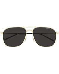 Montblanc - Eyewear Pilot Frame Sunglasses - Lyst