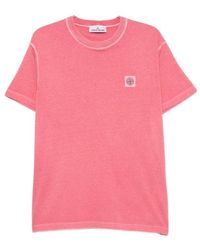 Stone Island - Logo-Patch T-Shirt - Lyst