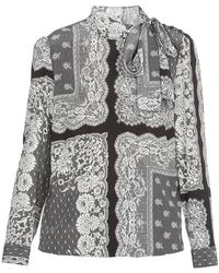 RED Valentino - Bow Tie Shirt - Lyst
