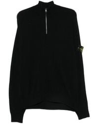 Stone Island - Quarter-Zip Sweater - Lyst