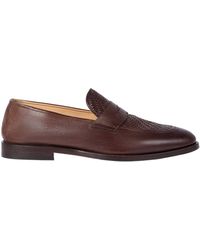 Brunello Cucinelli - Braided Penny Loafers - Lyst